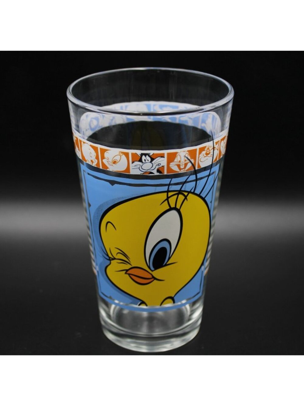 Tweety Bird Winking 16oz Pint Glass Looney Tunes Strip Sylvester Gossamer